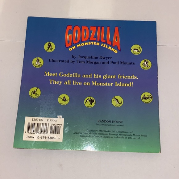 GODZILLA on Monster Island, by Jacqueline Dwyer, 1996, Random House, soft book - Picture 2 of 12